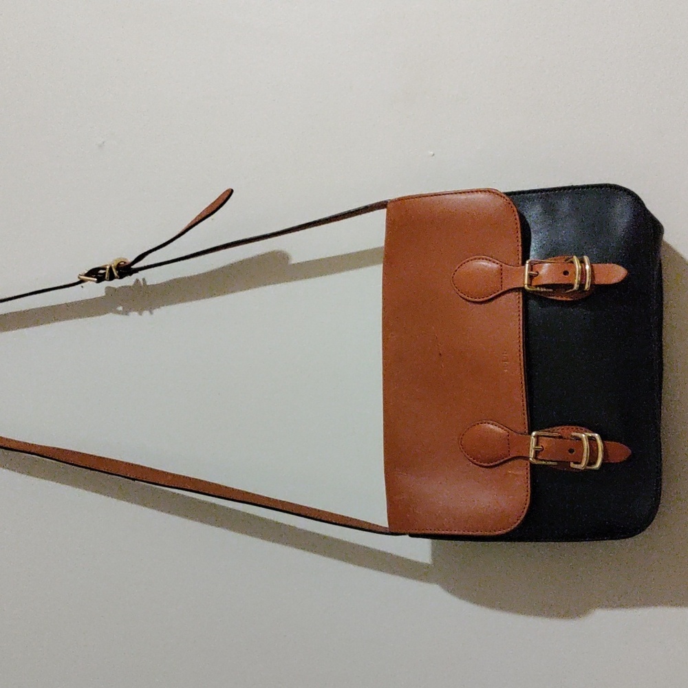 Ralph Lauren black & brown leather purse